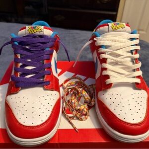 LeBron James fruity pebble Nike dunks collab
